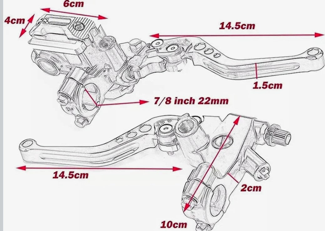 🏁Palanca de Freno de Motocicleta“Domina el frenado con precisión absoluta”