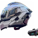 “Protección futurista sobre ruedas — Casco de Motocicleta con Bluetooth integrado”