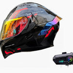 “Protección futurista sobre ruedas — Casco de Motocicleta con Bluetooth integrado”