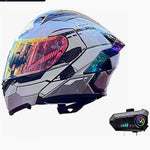 “Protección futurista sobre ruedas — Casco de Motocicleta con Bluetooth integrado”