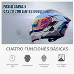 “Protección futurista sobre ruedas — Casco de Motocicleta con Bluetooth integrado”