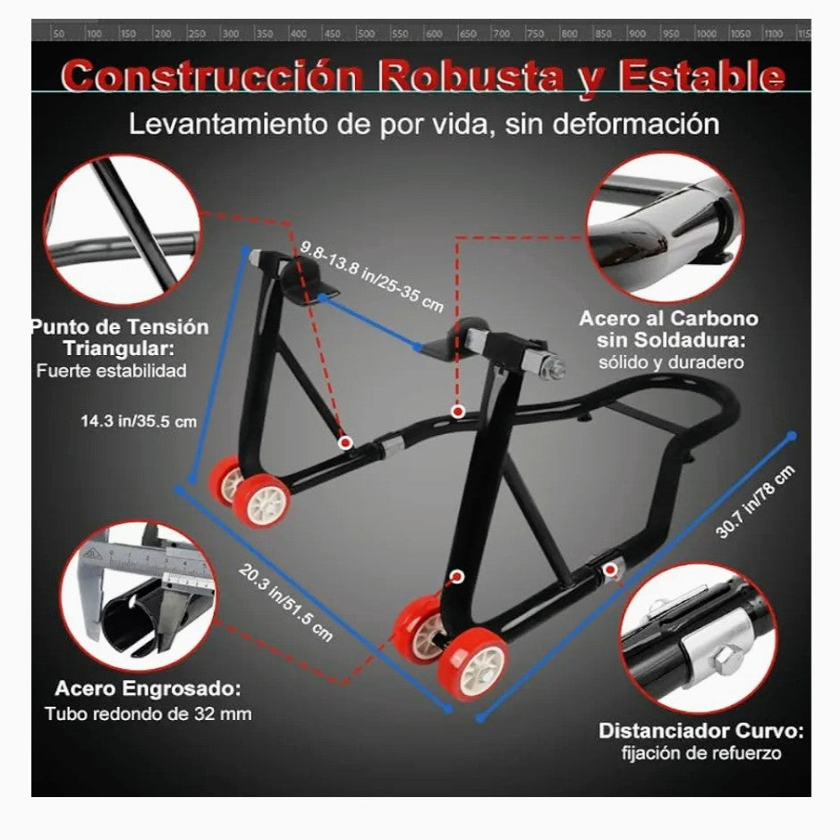 🏁 “Soporte trasero robusto para tu moto"🏍️