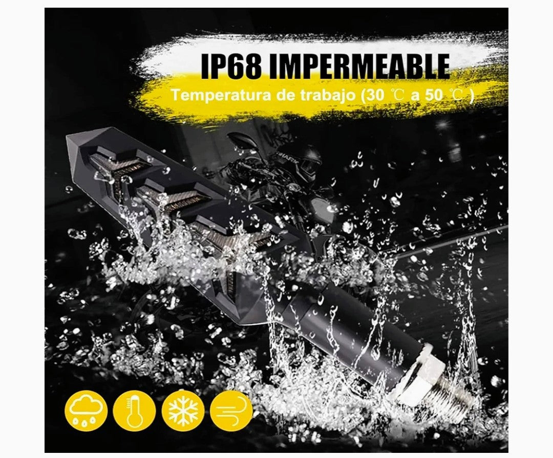 ↔️ Direccionales LED Universales para Motocicleta “Hazte ver. Señala con estilo. Sé seguro.”🏍️