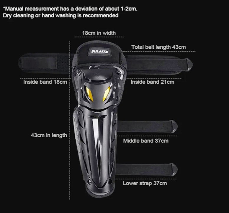 🦾 Rodilleras y Coderas SULAITE – Protección Total para Motociclistas