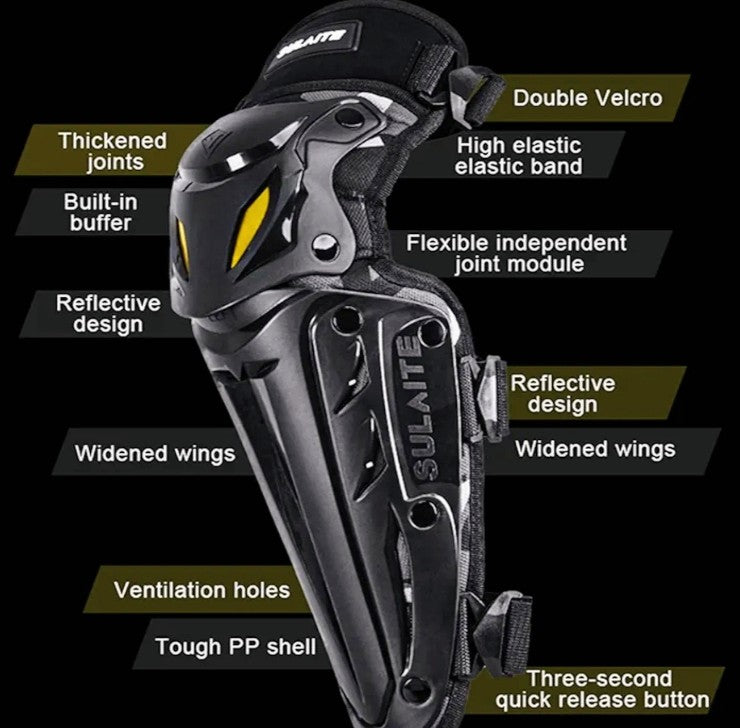 🦾 Rodilleras y Coderas SULAITE – Protección Total para Motociclistas
