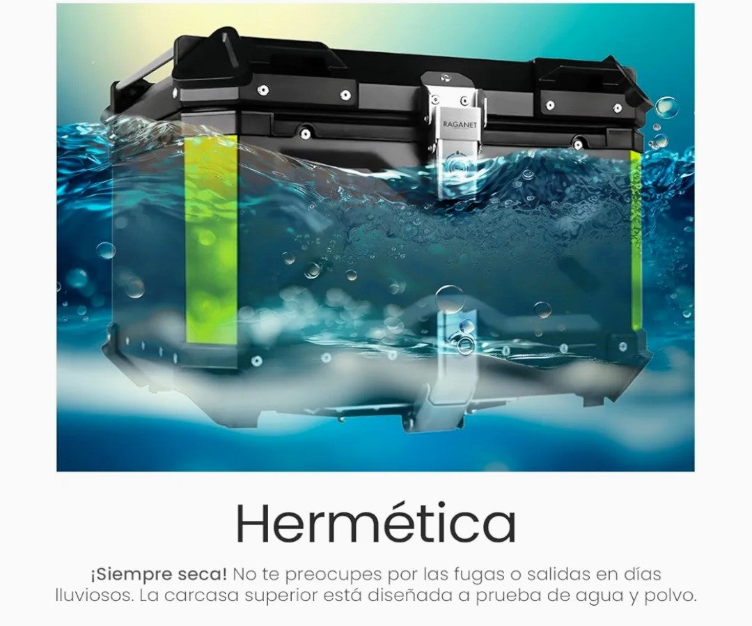 📦Raganet Cajuela Profesional para Motocicletas 🏍️“Tu moto lista para llevarlo todo.”