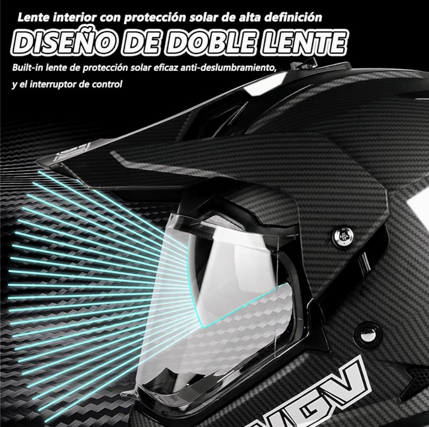 🏁 Casco URPOW de Rallycross / Motocross🏍️ “Listo para la ruta más exigente. Protección que siente y se ve.”