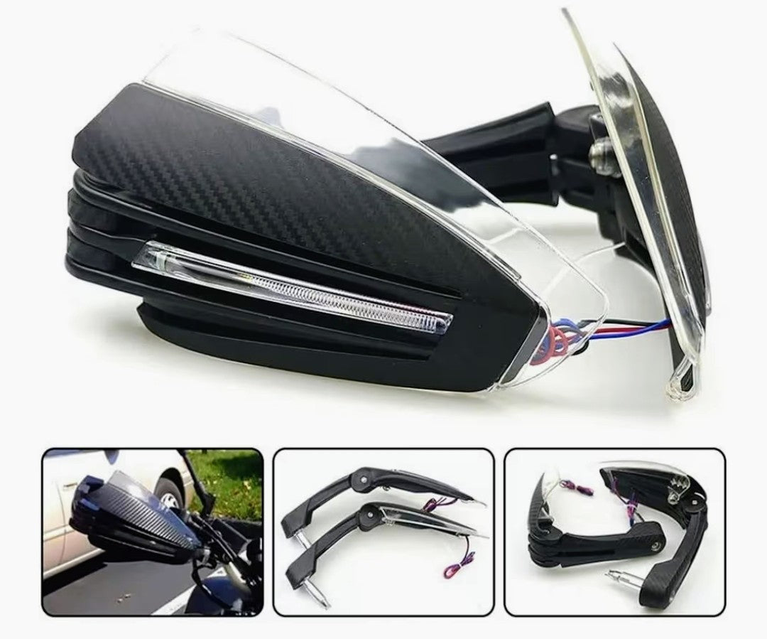 🛡️Protector de Mano / Handguard Universal con Luz LED💡 “Protege tus manos, domina cada curva, destaca en cada ruta.”