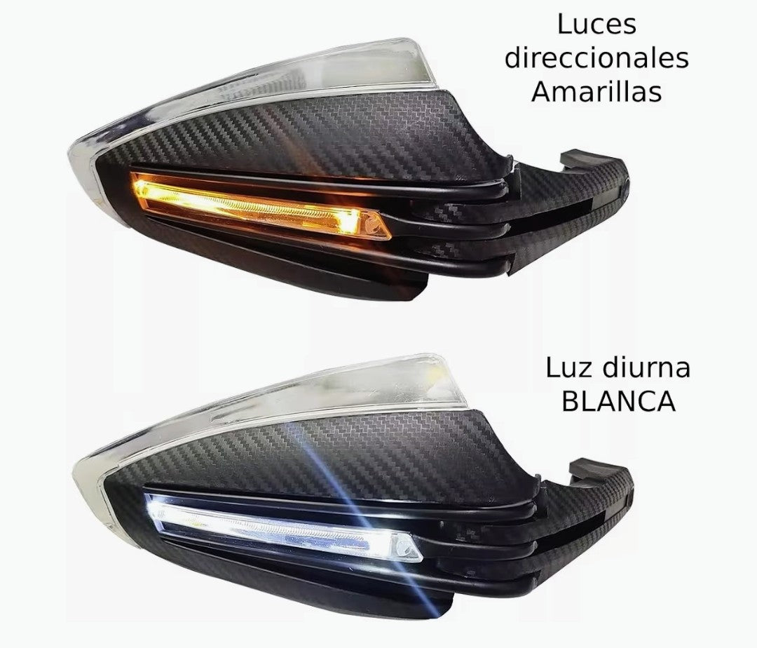 🛡️Protector de Mano / Handguard Universal con Luz LED💡 “Protege tus manos, domina cada curva, destaca en cada ruta.”