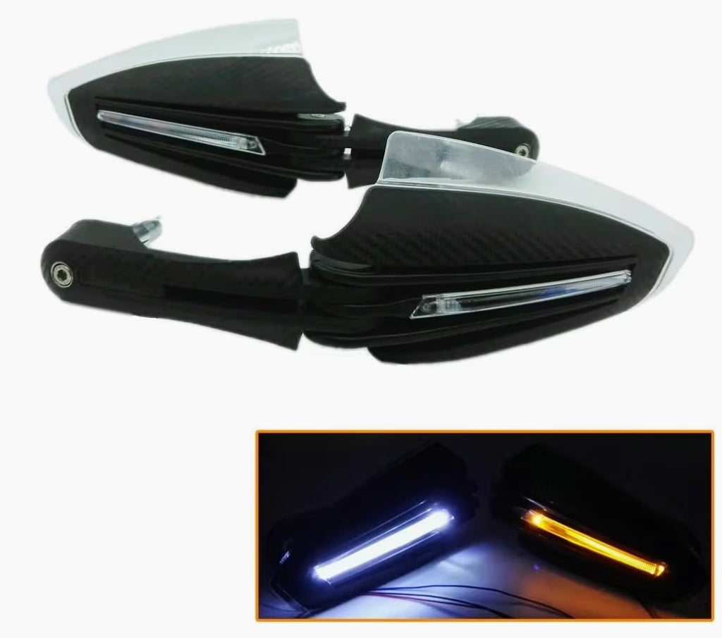 🛡️Protector de Mano / Handguard Universal con Luz LED💡 “Protege tus manos, domina cada curva, destaca en cada ruta.”