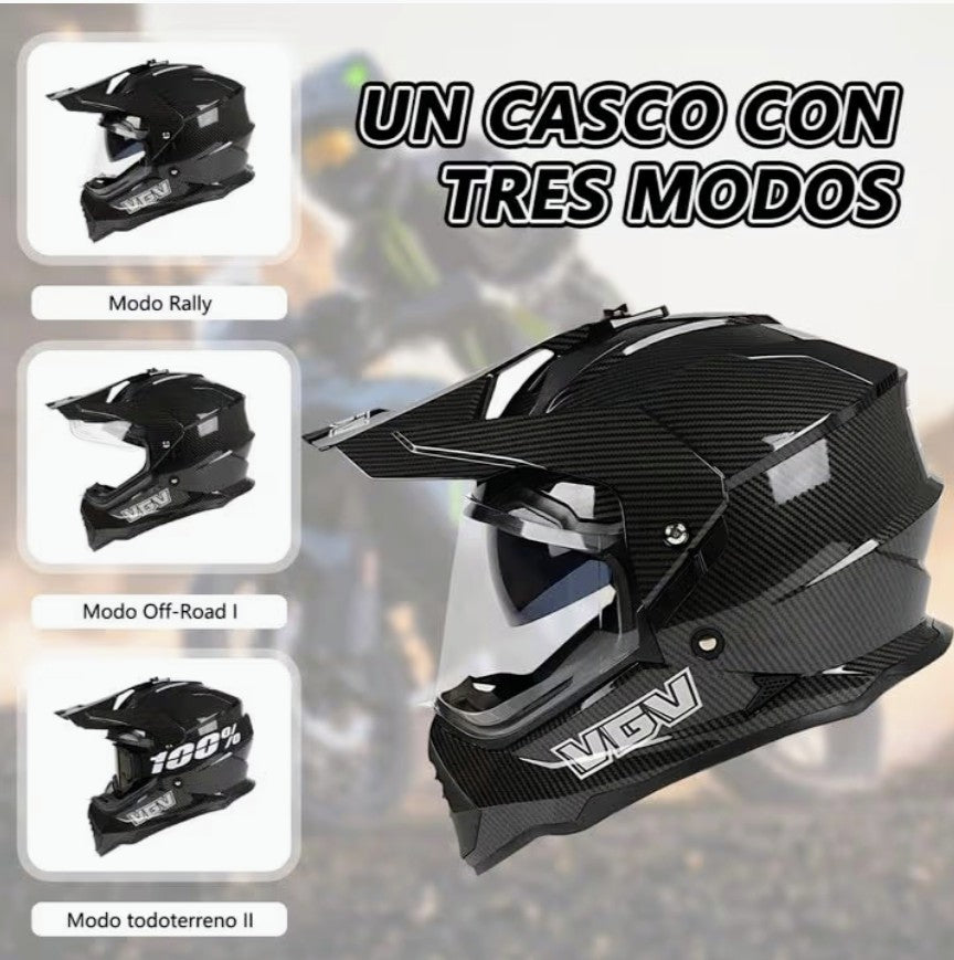 🏁 Casco URPOW de Rallycross / Motocross🏍️ “Listo para la ruta más exigente. Protección que siente y se ve.”