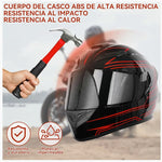 🏁  LingLucky Casco de Motocicleta Certificado DOT 🛡️ “Protege tu ruta. Domina cada kilómetro.”