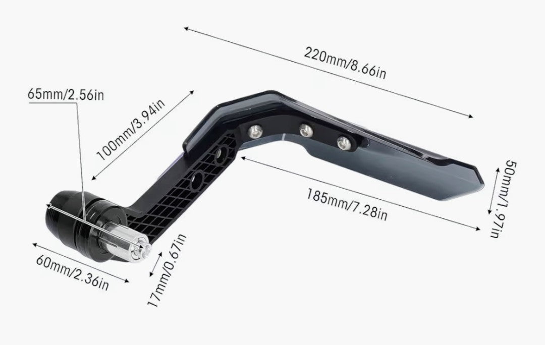 🛡️“Guardamanos Universales con Deflector de Viento para Motocicleta”💨. “Tu control, tus manos, tu ruta segura”