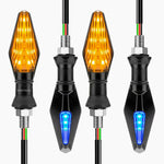 ↔️Paquete de 4 Direccionales LED de Doble Función para Motocicleta ↪️↩️ “Hazte ver. Señala con estilo. Sé más seguro.”