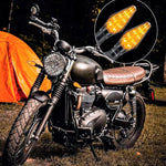↔️Paquete de 4 Direccionales LED de Doble Función para Motocicleta ↪️↩️ “Hazte ver. Señala con estilo. Sé más seguro.”