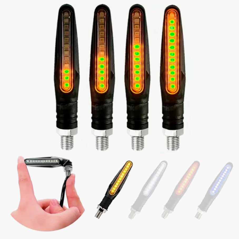 ↪️↩️ Direccionales LED Secuenciales para Motocicleta🏁  “Haz que te vean. Señala con estilo. Sé más seguro.”