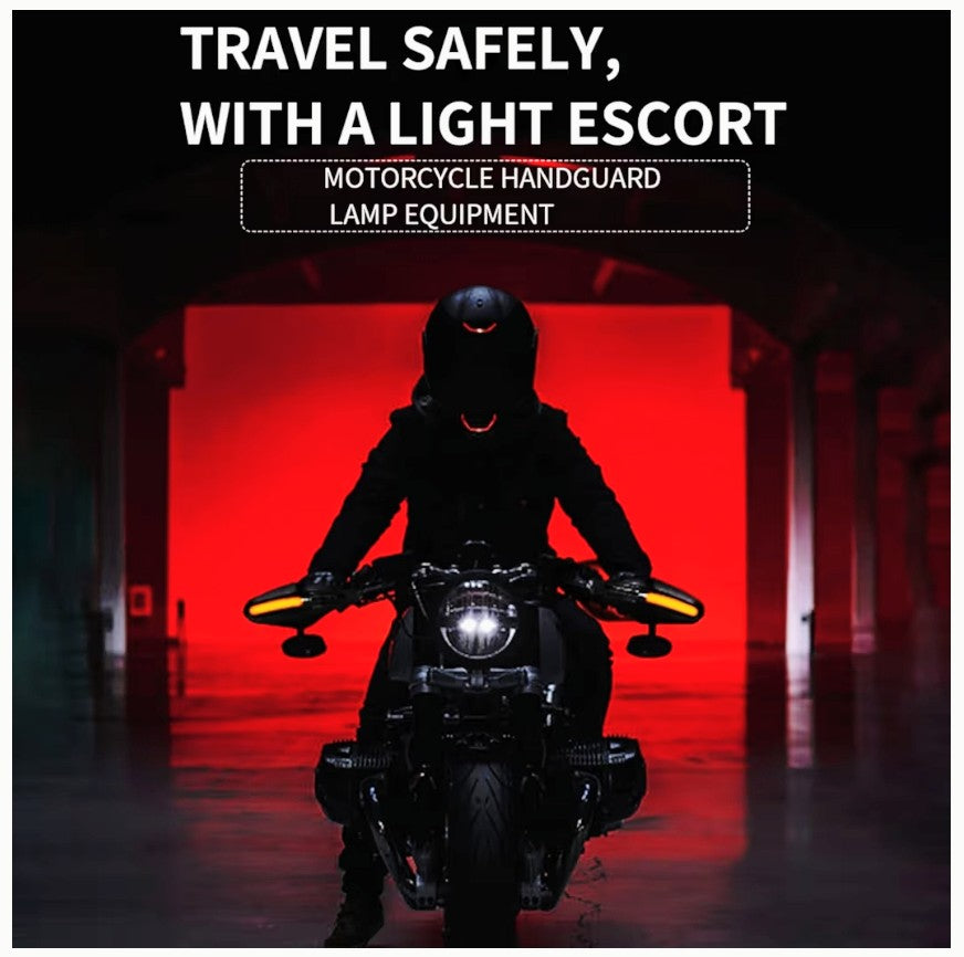 🛡️Protectores de Manos Universales con Luz LED para Motocicleta💫 “Tus manos también merecen protección. Domina la ruta con estilo y visibilidad.”