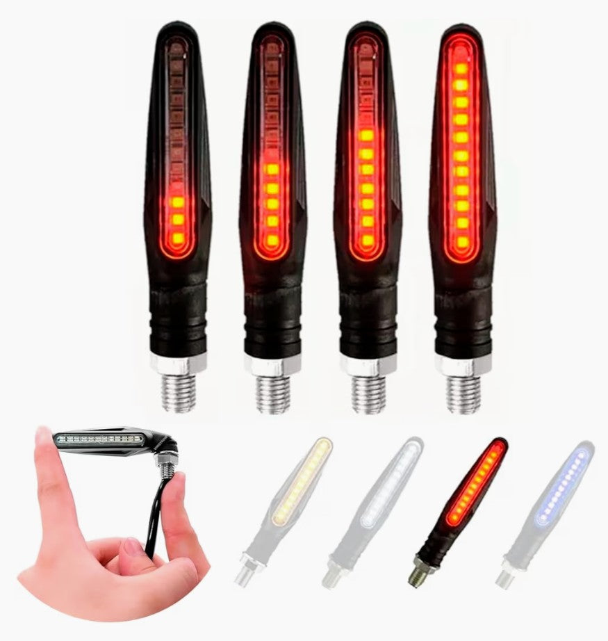 ↪️↩️ Direccionales LED Secuenciales para Motocicleta🏁  “Haz que te vean. Señala con estilo. Sé más seguro.”