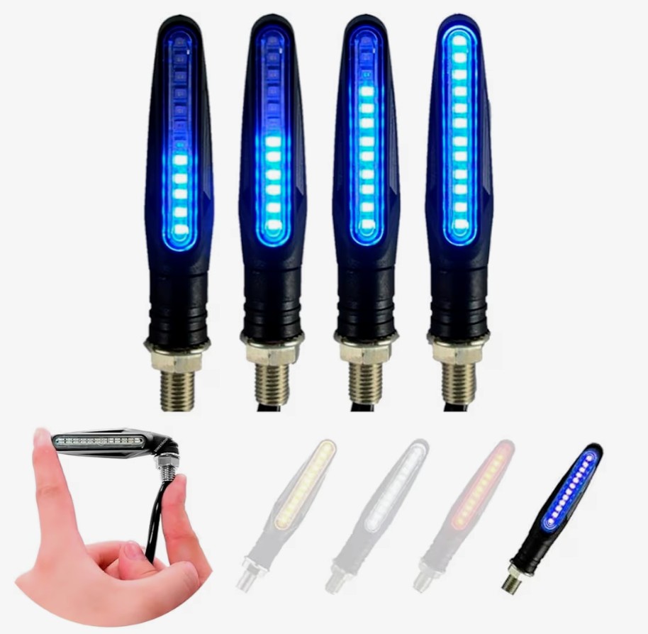 ↪️↩️ Direccionales LED Secuenciales para Motocicleta🏁  “Haz que te vean. Señala con estilo. Sé más seguro.”