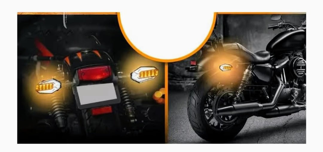 ↪️↩️ “Direccionales LED Efecto Neón 2 Pz Rojo y Amarillo”⚡ “Haz que te vean. Señala con estilo. Sé más seguro.”